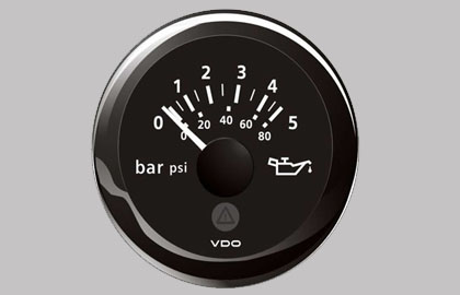 Marine Engine Oil Pressure Gauge 5Bar